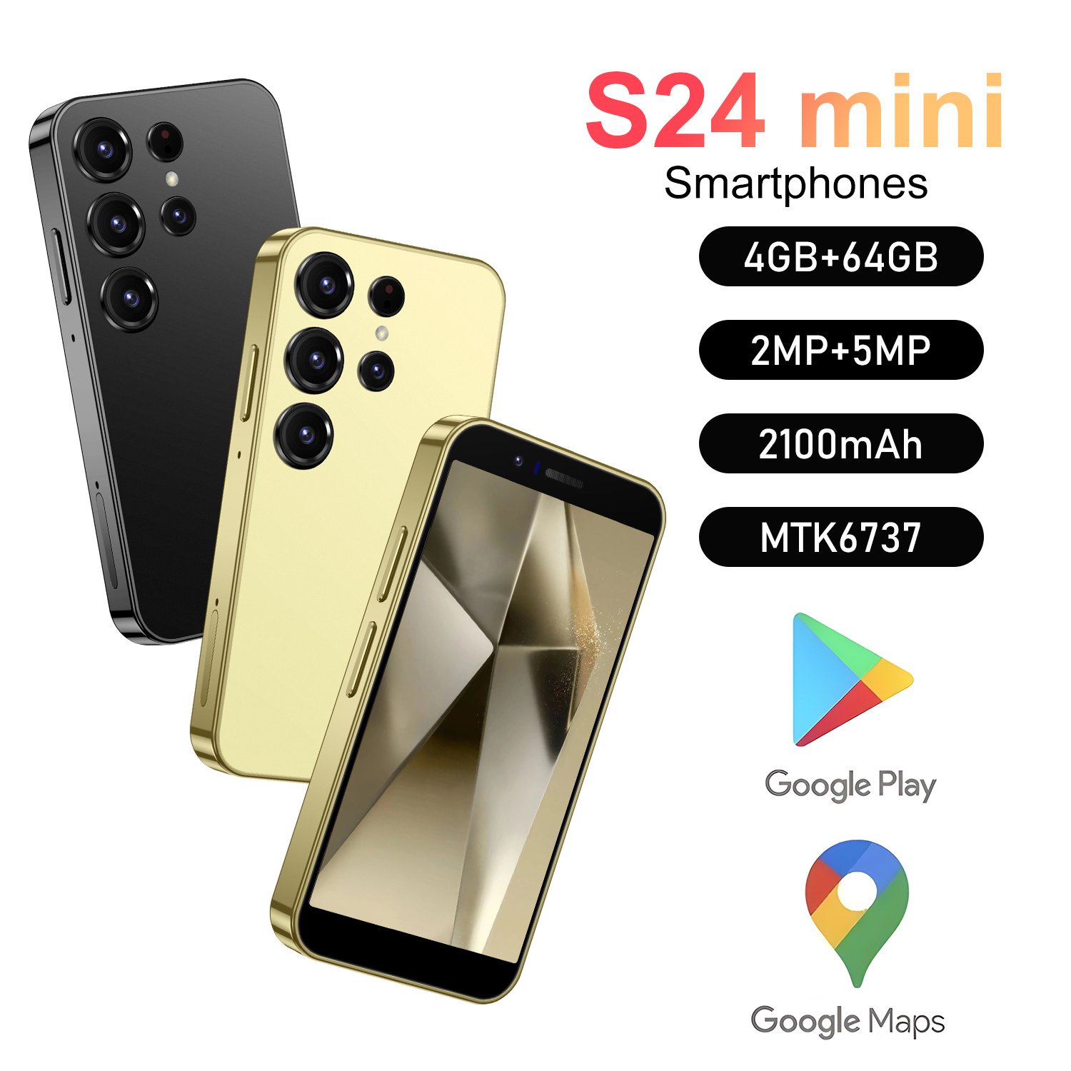 2024 hot selling S24 mini Dual Sim Card Cheapest Mobile Unlocked Phones Online Shopping Android Camera OEM 2G 3G Global Version